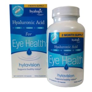 Hylavision box and bottle from Hyalogic